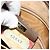 GUCCI GG Supreme Clutch Bag PVC Beige Oro 97 01 038 Auth 177482 D'oro - vista 22