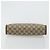GUCCI GG Supreme Clutch Bag PVC Beige Oro 97 01 038 Auth 177482 D'oro - vista 7