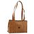 Borsa Tote MCM Vicetos Logogram in pelle PVC marrone oro Auth BA12397A D'oro
