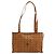Borsa Tote MCM Vicetos Logogram in pelle PVC marrone oro Auth BA12397A D'oro - vista 2