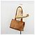 Borsa Tote MCM Vicetos Logogram in pelle PVC marrone oro Auth BA12397A D'oro - vista 22