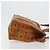 Borsa Tote MCM Vicetos Logogram in pelle PVC marrone oro Auth BA12397A D'oro - vista 4