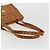 Borsa Tote MCM Vicetos Logogram in pelle PVC marrone oro Auth BA12397A D'oro - vista 7