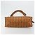 Borsa Tote MCM Vicetos Logogram in pelle PVC marrone oro Auth BA12397A D'oro - vista 9