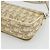 Borsa a Spalla in Tela Trotter Christian Dior PVC Beige Argento Auth 177983A - vista 12