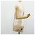 Borsa a Spalla in Tela Trotter Christian Dior PVC Beige Argento Auth 177983A - vista 22