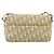 Borsa a Spalla in Tela Trotter Christian Dior PVC Beige Argento Auth 177983A - vista 3