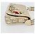 Borsa a Spalla in Tela Trotter Christian Dior PVC Beige Argento Auth 177983A - vista 5
