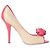 Prada Peeptoe-Pumps aus Raphia und Lackleder Beige