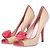 Prada Peeptoe-Pumps aus Raphia und Lackleder Beige - Ansicht 2