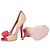 Prada Peeptoe-Pumps aus Raphia und Lackleder Beige - Ansicht 8