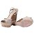 Sandali con zeppa Hollie in suede e sughero Guccissima di Gucci Marrone - vista 8