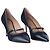 Salvatore Ferragamo Décolleté Mary Jane in Pelle e Camoscio Nero - vista 2