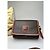 Céline Borsa a tracolla in tela Macadam vintage Celine marrone scuro - vista 6