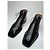 Vintage Louis Vuitton Damier Leder Stiefeletten Schwarz EU38 - Ansicht 12