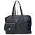 Vintage Courreges Ripstop-Nylon Wochenend-Duffle-Bag Schwarz