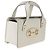 Borsa Gucci Mystic White in pelle di vitello con pattina e manico, modello Horsebit 1955 Bianco - vista 4