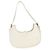 Saint Laurent Hobo Le Fermoir em Couro Liso de Bezerro Creme - vista 2