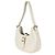 Saint Laurent Hobo Le Fermoir em Couro Liso de Bezerro Creme - vista 3
