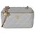 Vanity Beauty case Chanel in agnello trapuntato grigio Small Pearl Crush Marrone