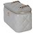 Vanity Beauty case Chanel in agnello trapuntato grigio Small Pearl Crush Marrone - vista 3