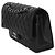 Timeless Borsa Chanel in caviar nero trapuntato medio classico con doppio flap - vista 3