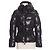 Moncler Glänzende Schwarze Steppjacke mit Gürtel