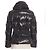 Moncler Glänzende Schwarze Steppjacke mit Gürtel - Ansicht 2