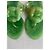 Infradito Chanel Camélia Verde Glitter - vista 8