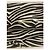 Roberto Cavalli Zebra-Print Clutch Leinen/Baumwolle Schwarz Creme - Ansicht 5