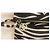 Roberto Cavalli Zebra-Print Clutch Leinen/Baumwolle Schwarz Creme - Ansicht 7