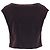 Top in velluto e tulle floreale Blumarine Marrone - vista 4