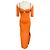 Altuzarra Orange Mareen Rippstrick Midi-Kleid