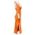 Altuzarra Orange Mareen Rippstrick Midi-Kleid - Ansicht 2