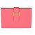 Cartera Tarjetero Hermès Rose Lipstick Chevre Mysore Bearn GHW Rosa