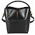 Borsa a secchiello Le 37 in pelle di vitello nera lucida Saint Laurent Nero