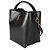 Borsa a secchiello Le 37 in pelle di vitello nera lucida Saint Laurent Nero - vista 3