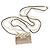 Timeless Collana a forma di borsa a flap Chanel placcata oro 2022 - vista 3