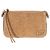 Borsa a spalla Simply Fendi media in vitello shearling Miele Scuro Marrone - vista 8