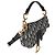Borsa Mini Saddle in Tela Obliqua Blu Christian Dior - vista 4