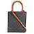 Céline Cabas Mini Vertical Triomphe in Tela Marrone Celine - vista 2
