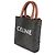 Céline Cabas Mini Vertical Triomphe in Tela Marrone Celine - vista 3
