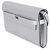 Portafoglio Hermès Kelly Wallet To Go in capra Chamkilight metallico argento PHW - vista 3