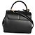 Céline Celine Mini 16 Top Handle Bag in pelle di vitello satinata nera Nero - vista 2