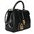 Céline Celine Mini 16 Top Handle Bag in pelle di vitello satinata nera Nero - vista 4