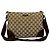 Borsa a Spalla in Tela GG e Pelle Gucci Marrone