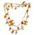 Chanel 11C Runway Lange Halskette Bernstein und Gold Beige Golden Orange