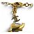 Chanel 11C Runway Lange Halskette Bernstein und Gold Beige Golden Orange - Ansicht 12
