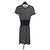 Alaïa Kurzes Spitzenkleid Schwarz Beige