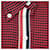 Camisa de algodón Thom Browne Roja Azul marino  - vista 3